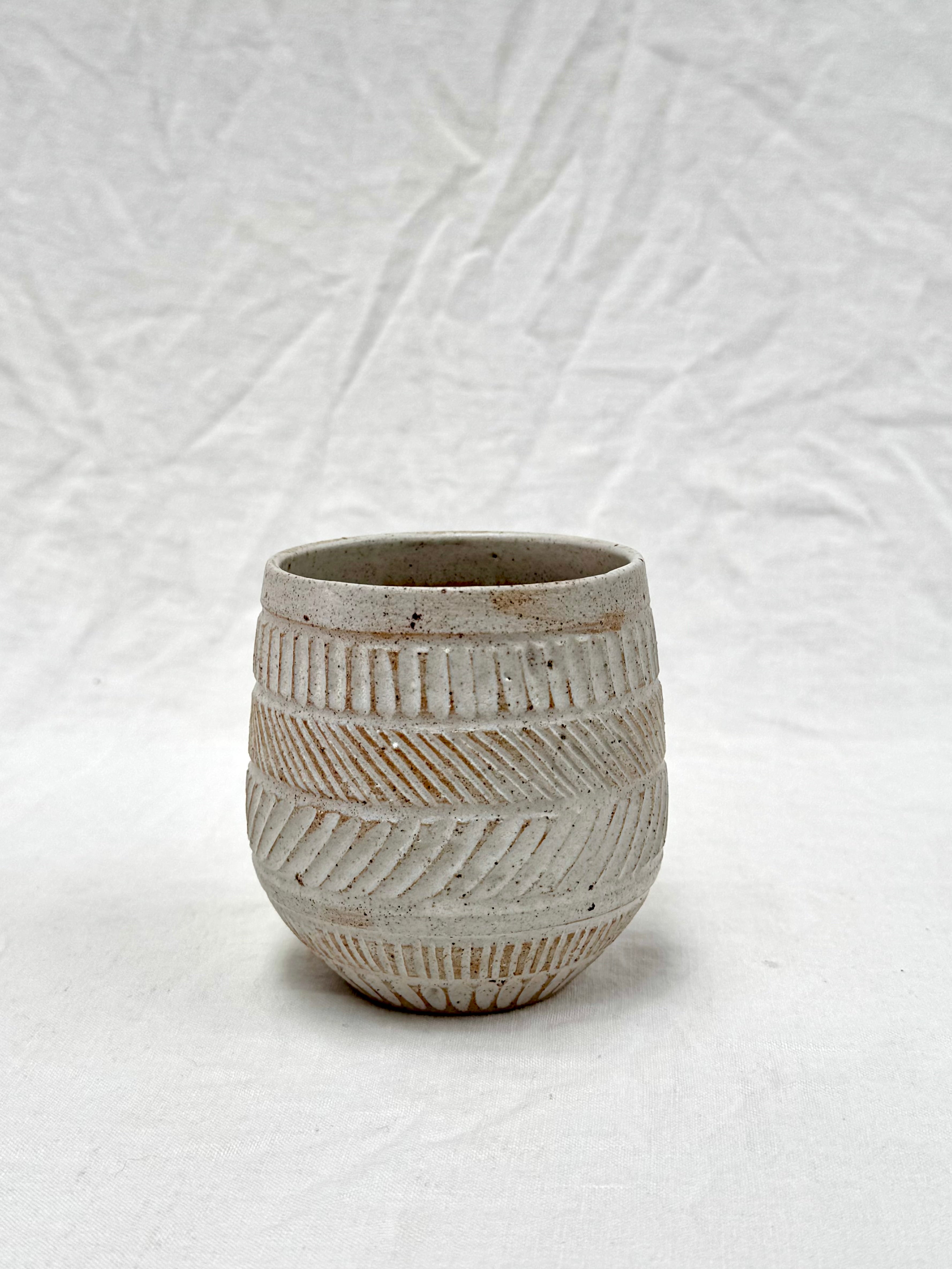 Textured wine cup
