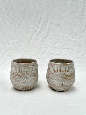 Textured wine cup