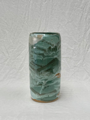 Forest green Vase