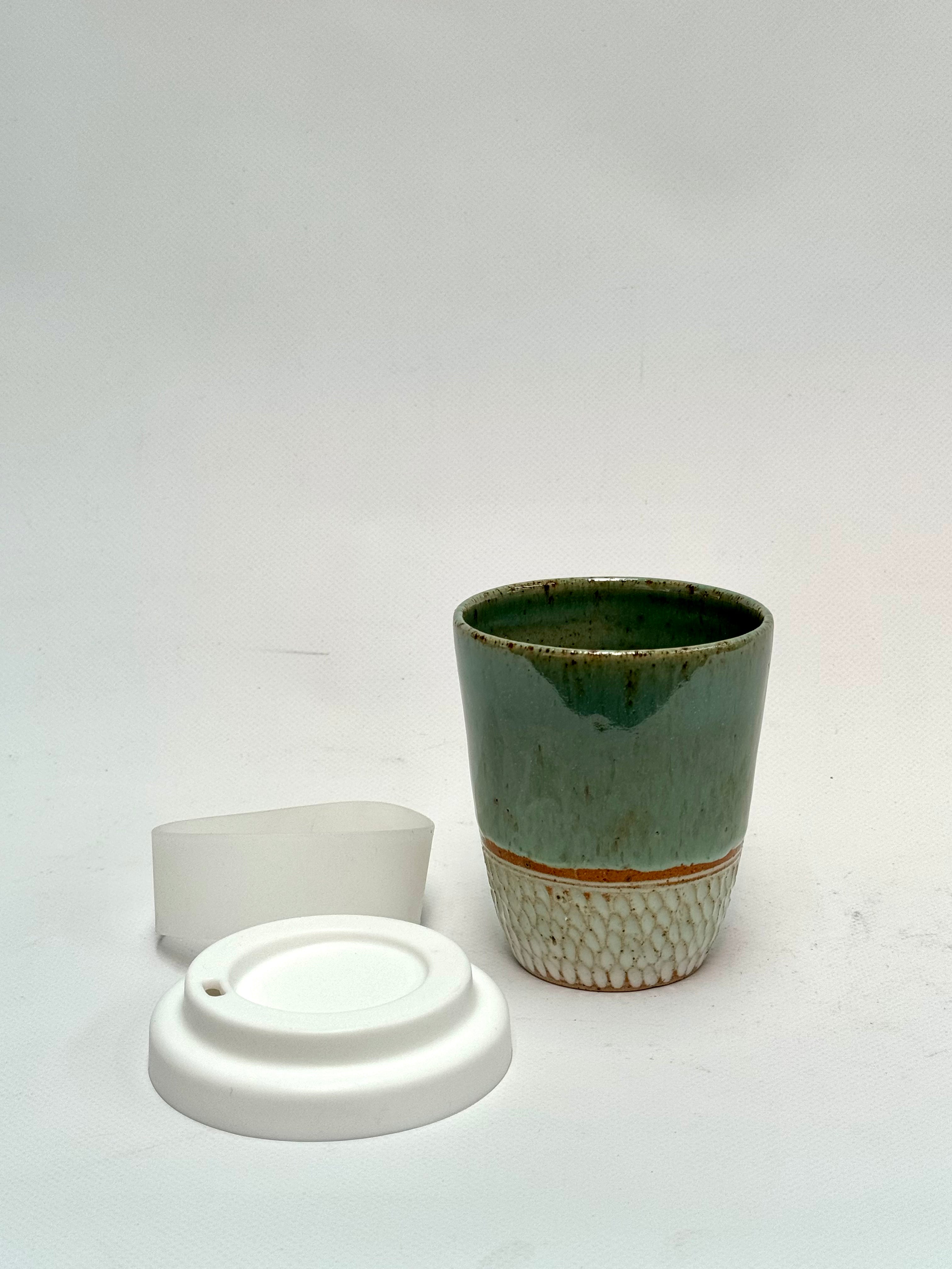 Green texture Travel Mug