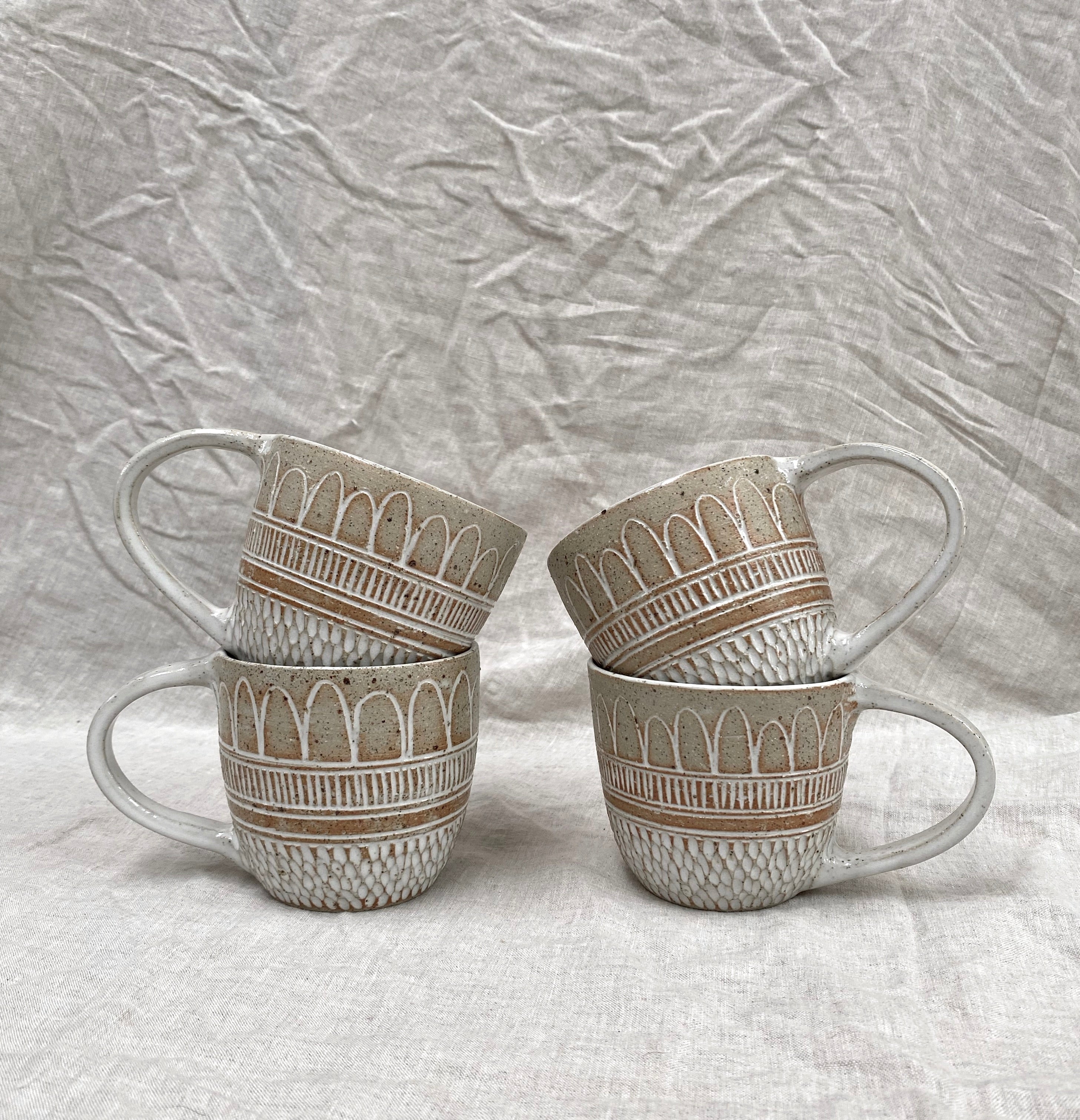Boho Rain Raw Mug