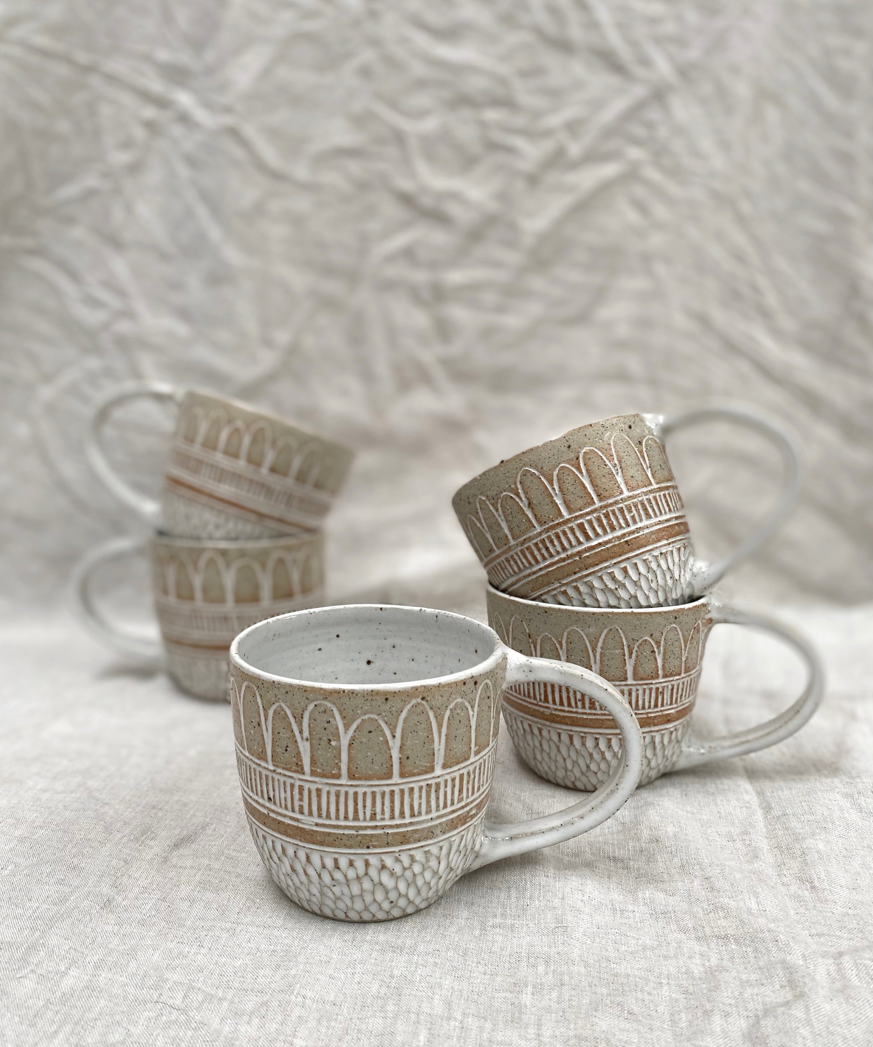 Boho Rain Raw Mug