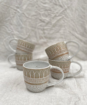 Boho Rain Raw Mug