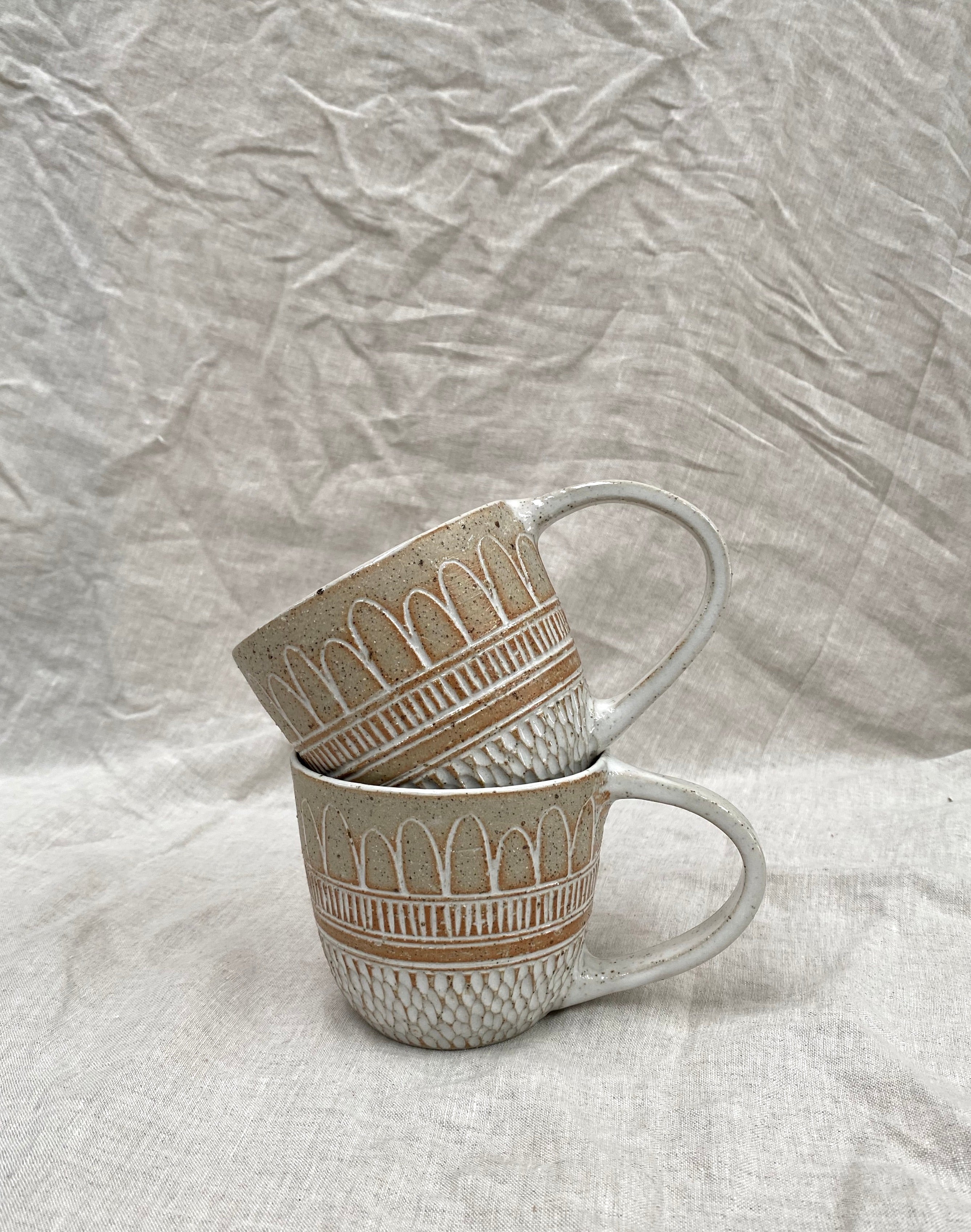 Boho Rain Raw Mug