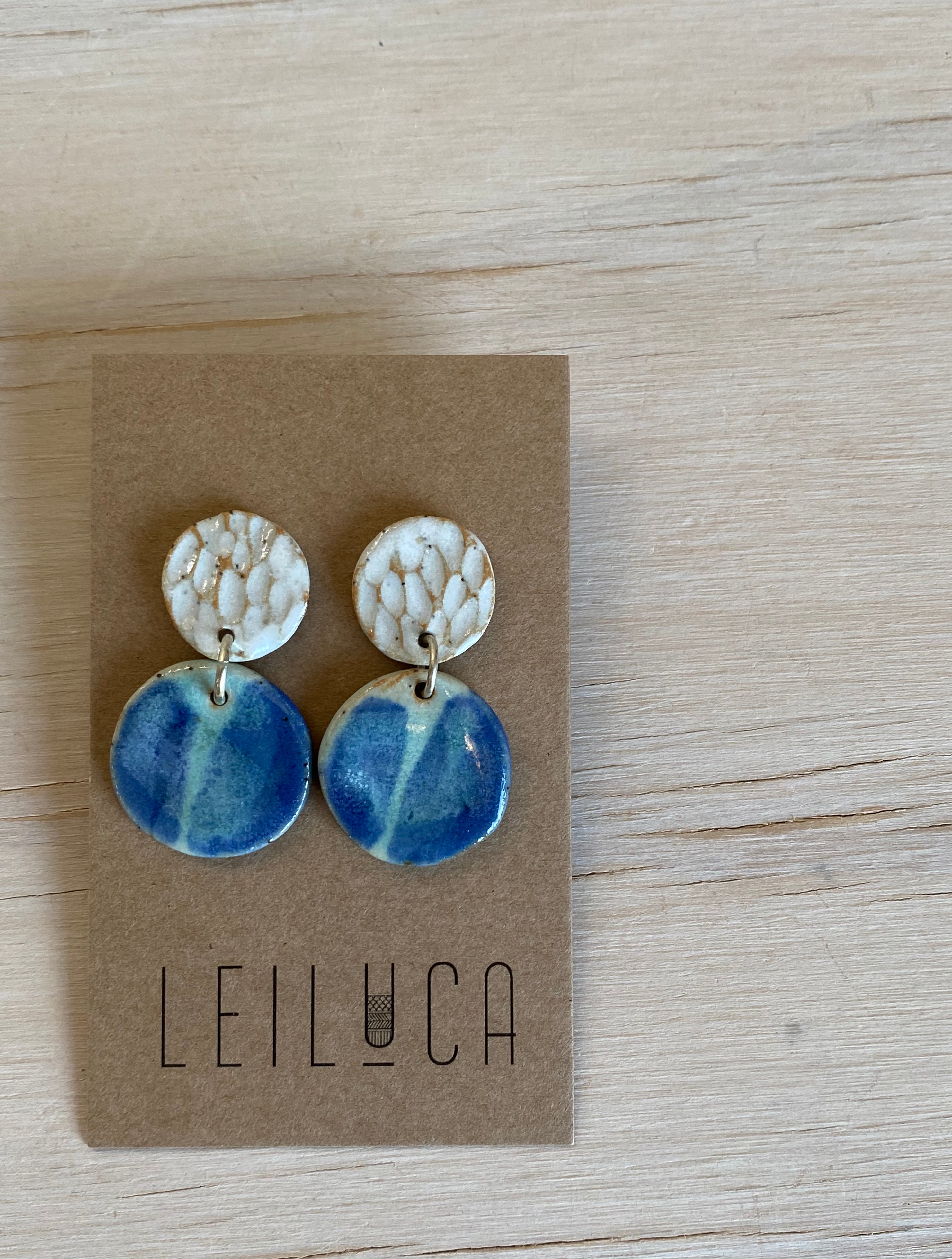Ocean Texture Small Stud Drop