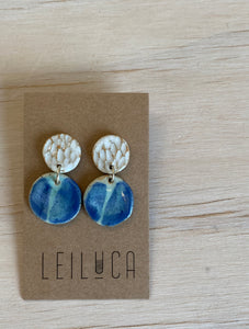 Ocean Texture Small Stud Drop