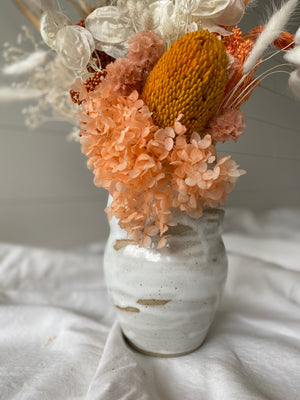 Floral Arrangement - Organic White Vase