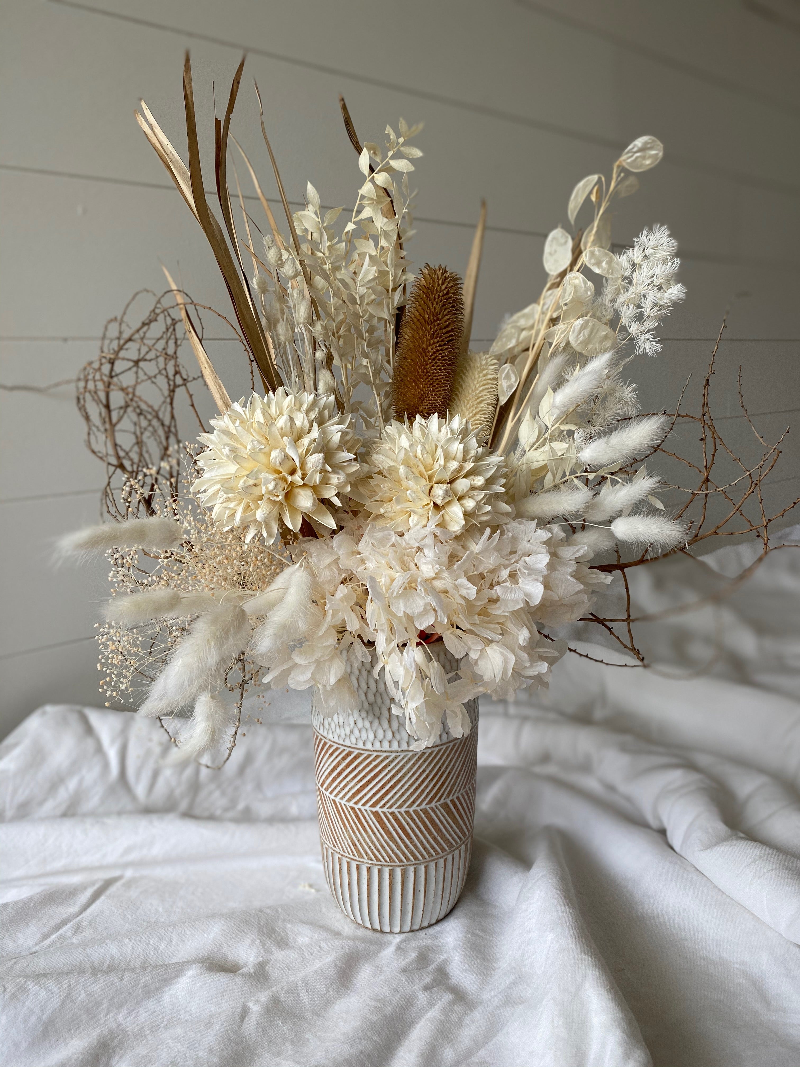 Floral Arrangement - Boho Raw Vase