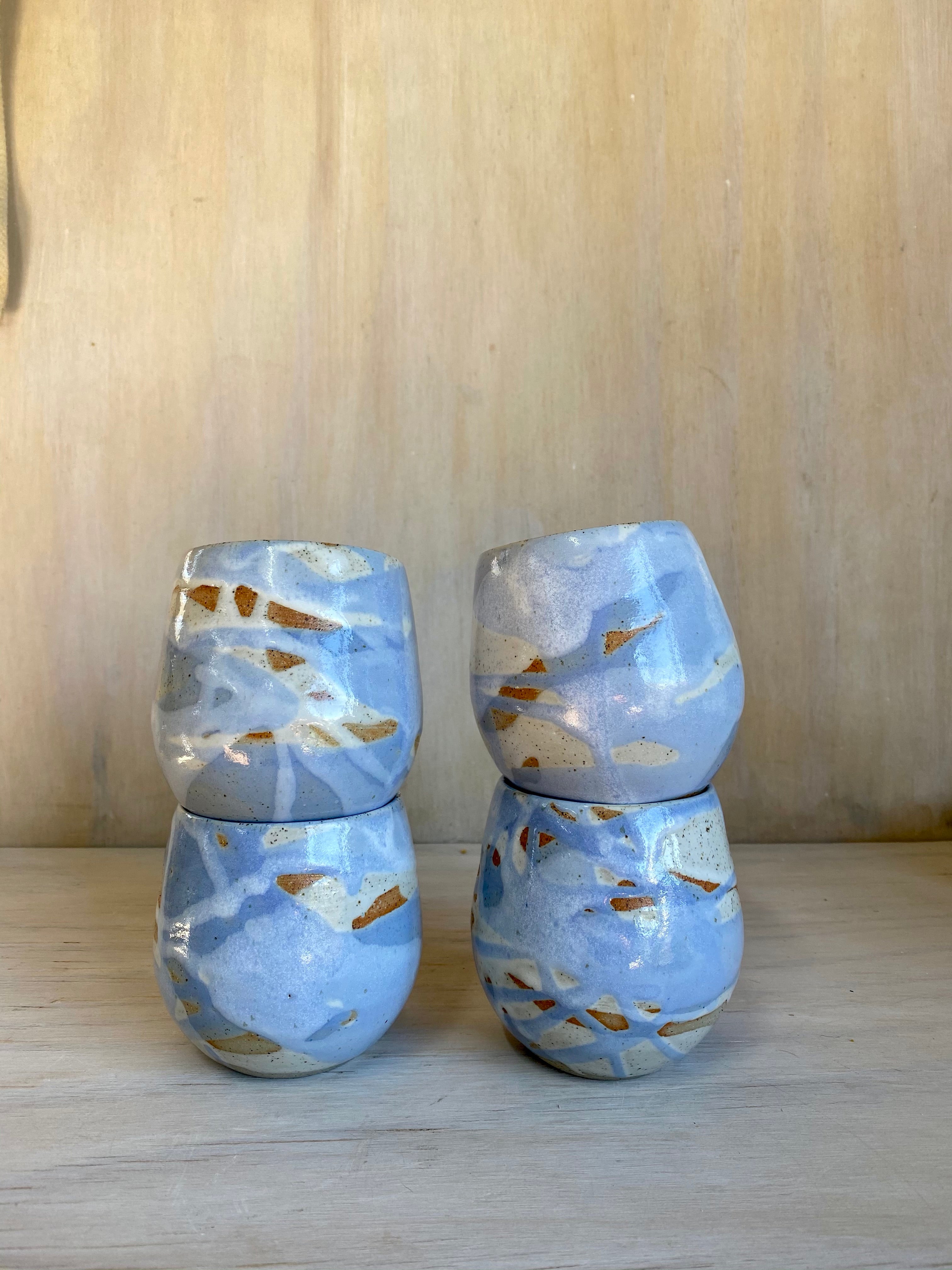 Pale Blue Wine Cup- seconds