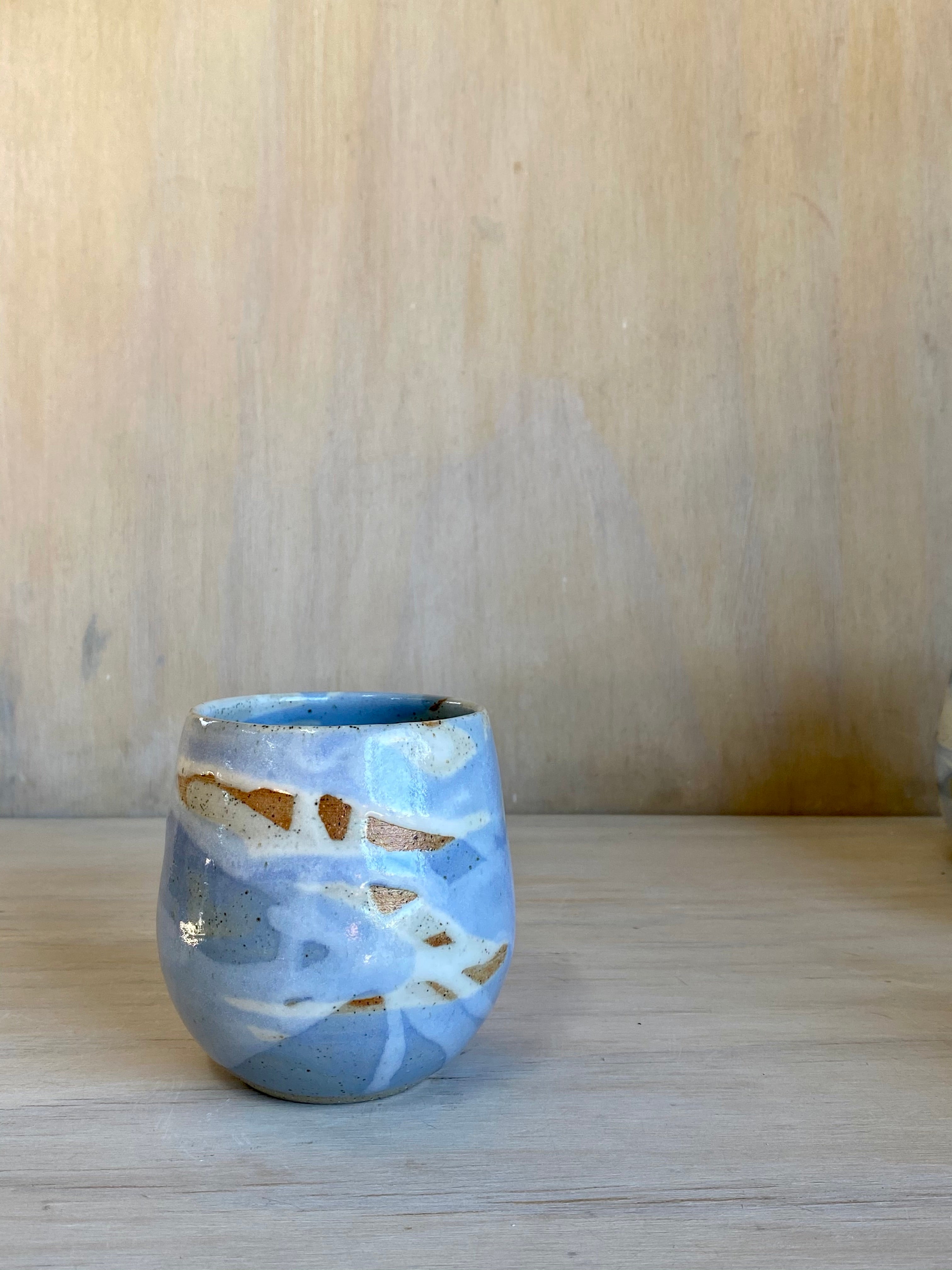Pale Blue Wine Cup- seconds