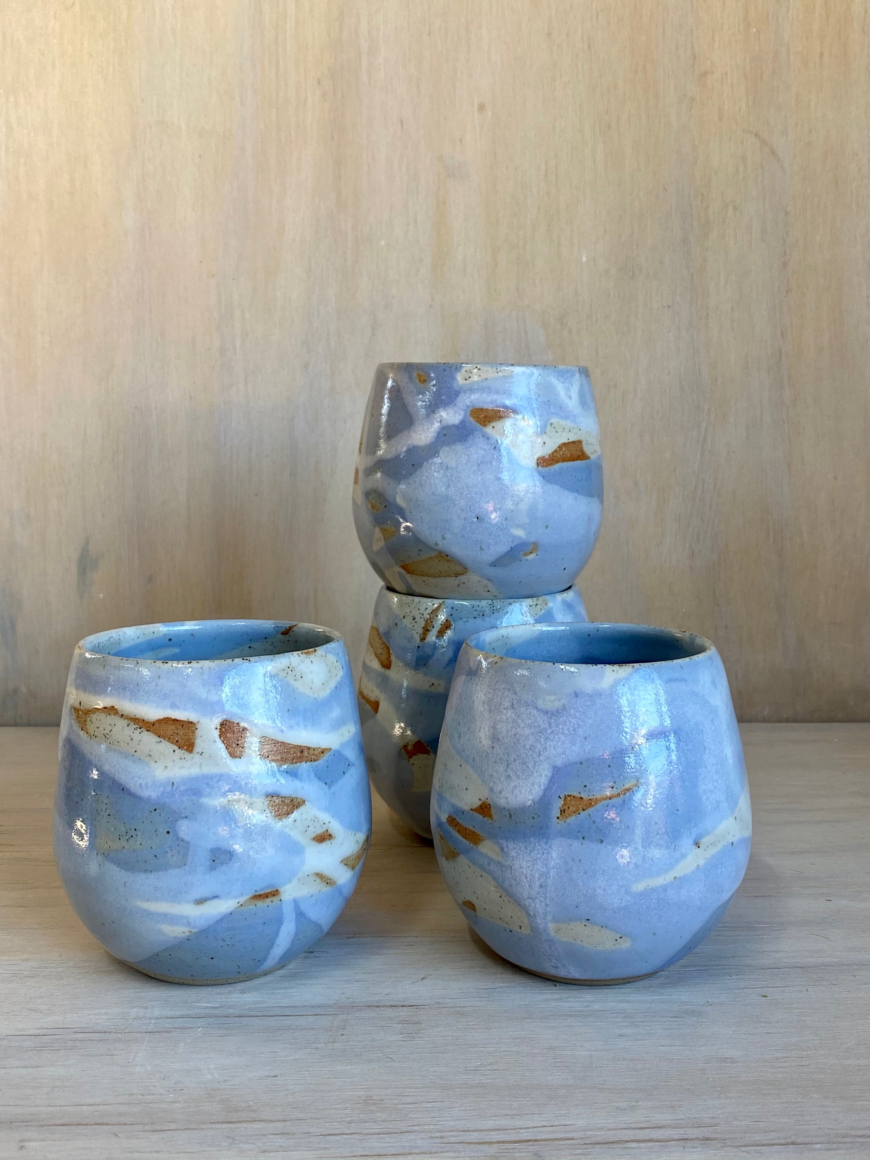 Pale Blue Wine Cup- seconds