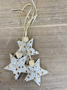 Spotty star with gold decoration