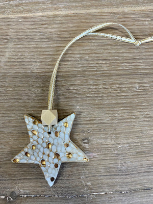 Spotty star with gold decoration