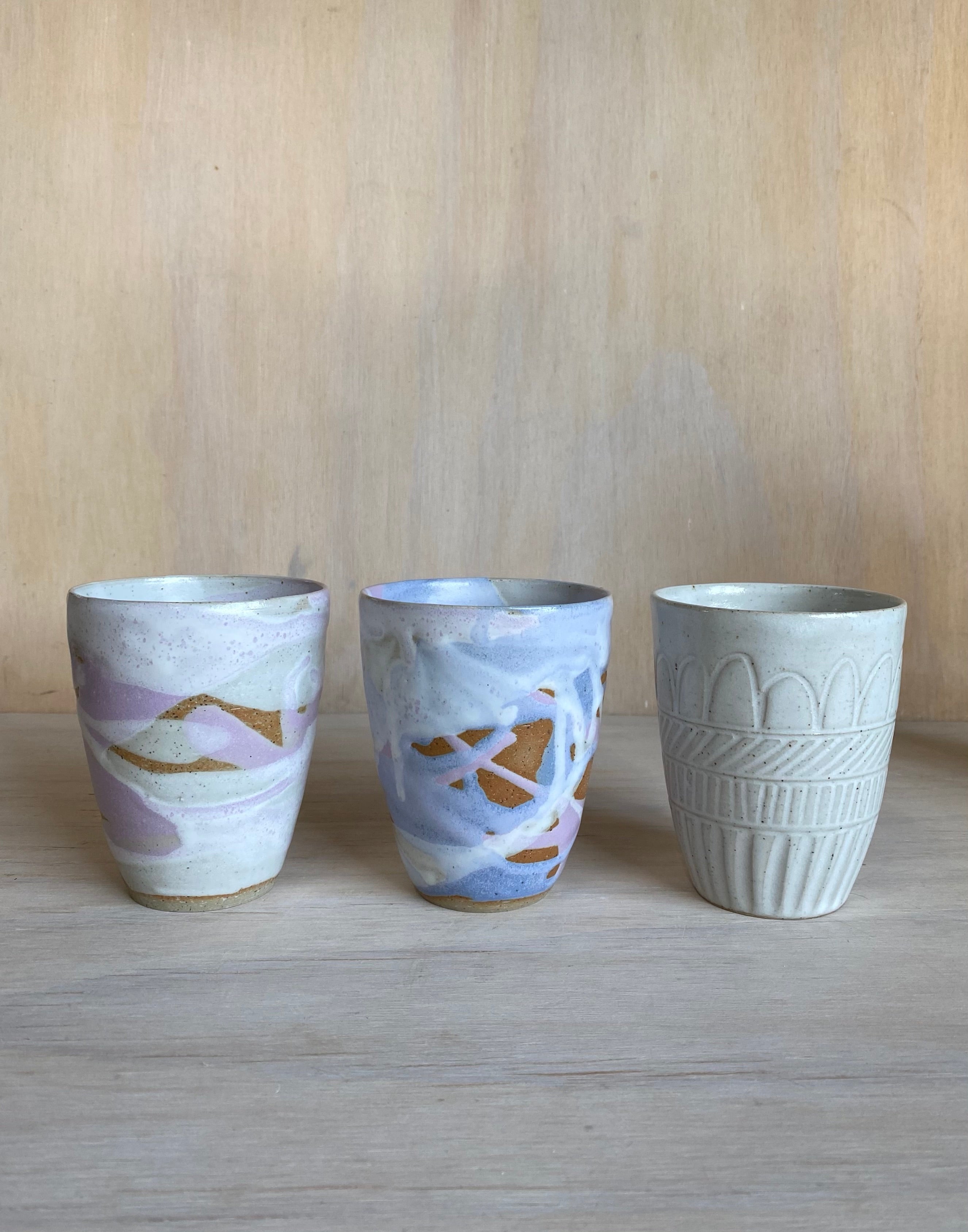 Set of 3 large cups - seconds