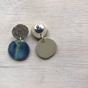Ocean Texture Small Stud Drop