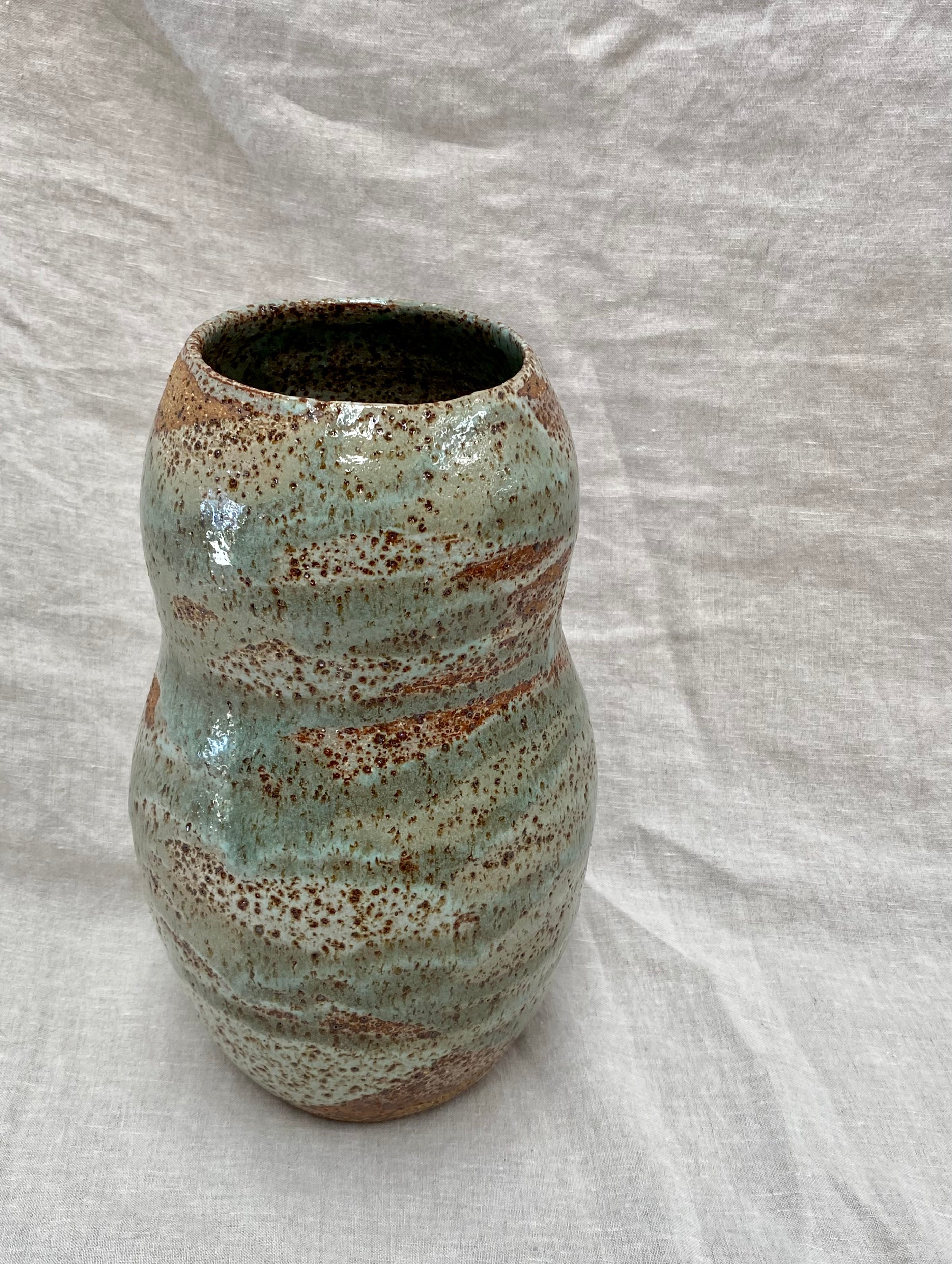 Forest Green Earthy Vase