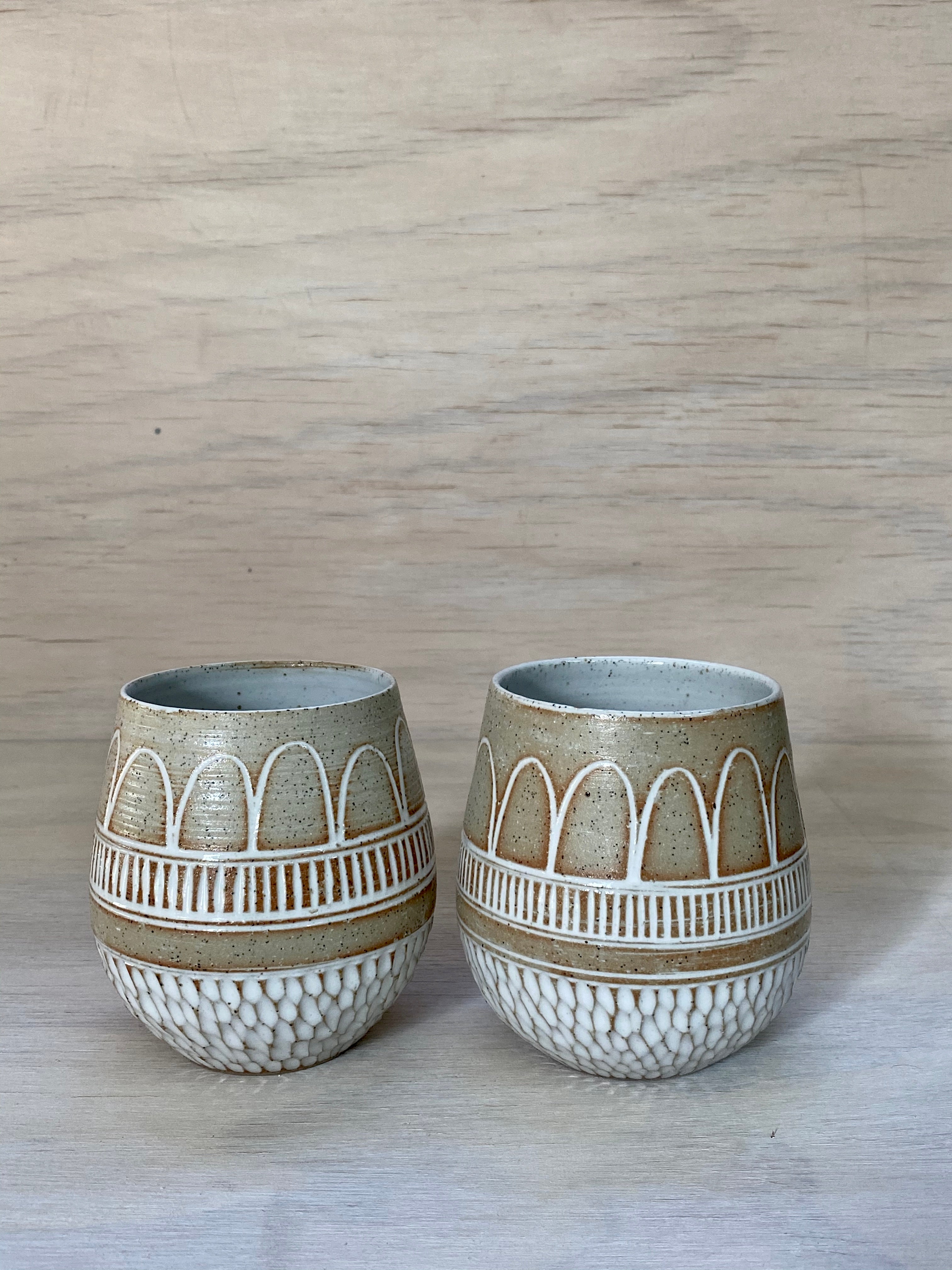 Boho Rain Raw Wine Cup - Second