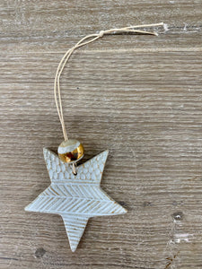 Boho star with gold decoration